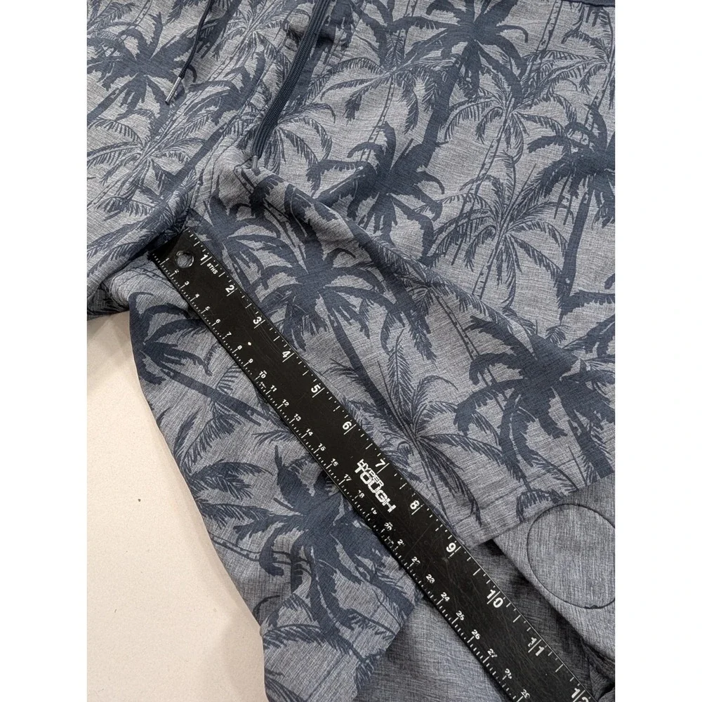 Travis Mathew Board Shorts Mens 38 Blue Tropical Floral Swim Trunks Surf